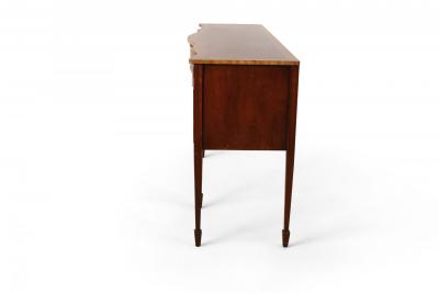 English Sheraton Style Large Mahogany Sideboard