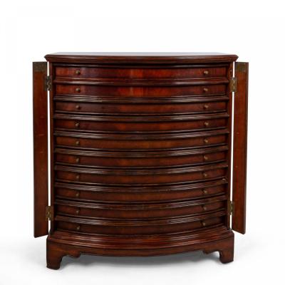 English Sheraton Style Mahogany Bachelors Chest