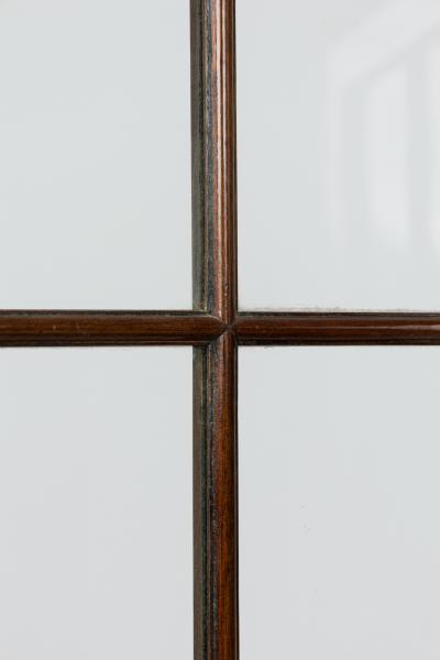 English Sheraton style Mahogany and Glass 3 Panel Screen