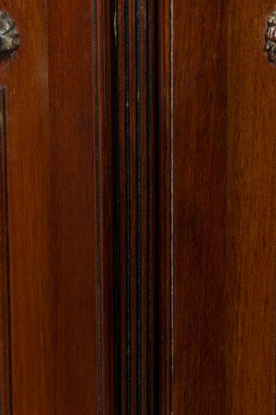 English Sheraton style Mahogany and Glass 3 Panel Screen
