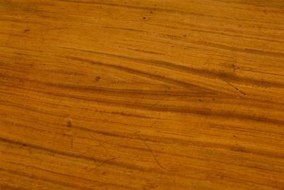 English Sheraton style satinwood rectangular end table with stretcher