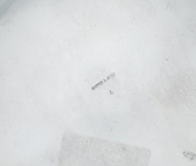 English Silver Plate Art Deco Style Round Shape Covered Cigarette Box