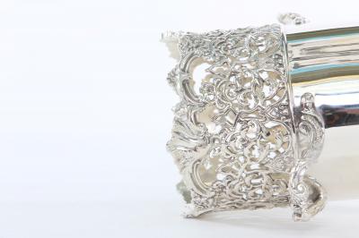 English Silver Plate Barware Bottle Holder