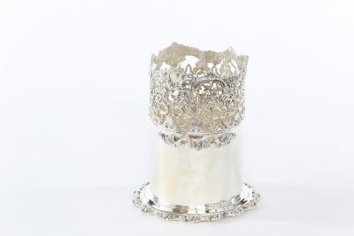 English Silver Plate Barware Bottle Holder