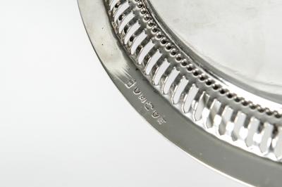 English Silver Plate Covered Biscuit Box Tea Caddy