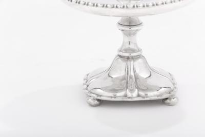 English Silver Plate Decorative Trumpet Vase