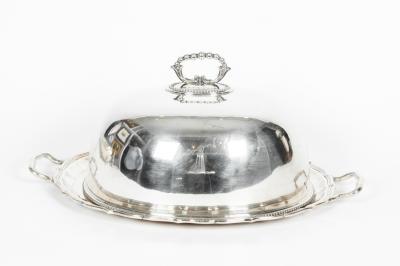 English Silver Plate or Copper Footed Wine Cooler