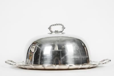 English Silver Plate or Copper Footed Wine Cooler