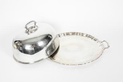 English Silver Plate or Copper Footed Wine Cooler