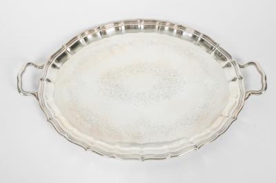 English Silver Plate or Copper Footed Wine Cooler