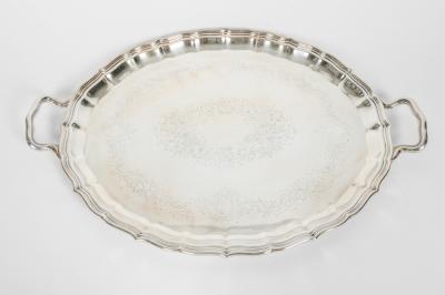 English Silver Plate or Copper Footed Wine Cooler