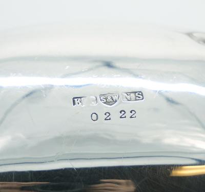 English Silver Plated Bone Handle Four Piece Tea Coffee Service Tray