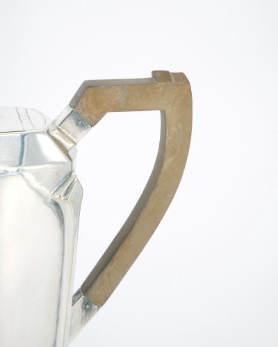 English Silver Plated Bone Handle Four Piece Tea Coffee Service Tray