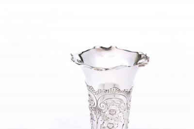 English Silver Plated Decorative Vase
