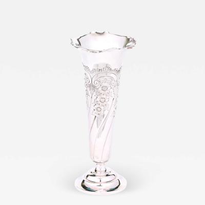 English Silver Plated Decorative Vase