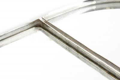 English Silver Plated Mirrored Three Piece Table Plateau Centerpiece