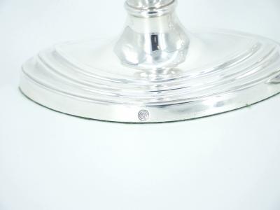 English Silver Plated Pair Tableware Candle Holder
