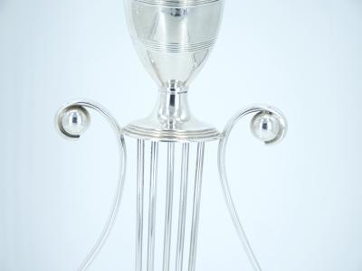 English Silver Plated Pair Tableware Candle Holder