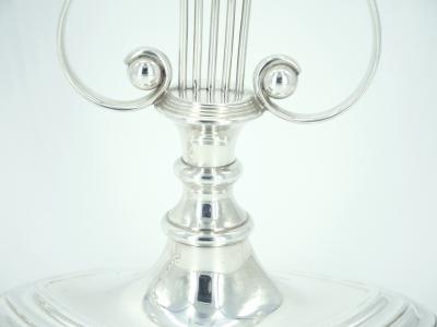 English Silver Plated Pair Tableware Candle Holder
