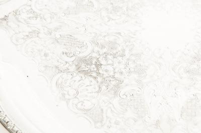 English Silver Plated Sheffield Barware Serving Tray