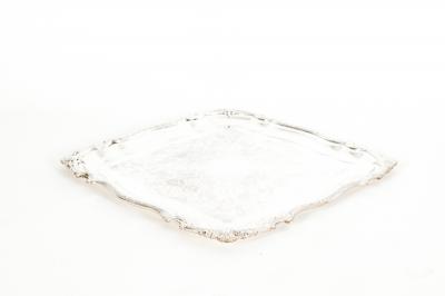 English Silver Plated Sheffield Barware Serving Tray
