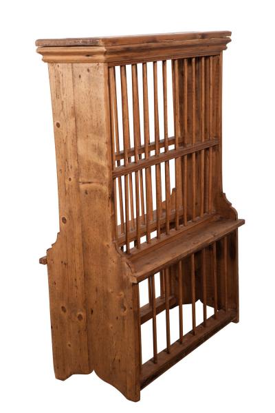 English Standing Pine Plate Rack