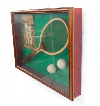 English Tennis Display Case Wall Plaque