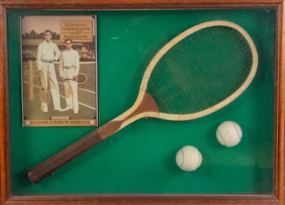 English Tennis Display Case Wall Plaque