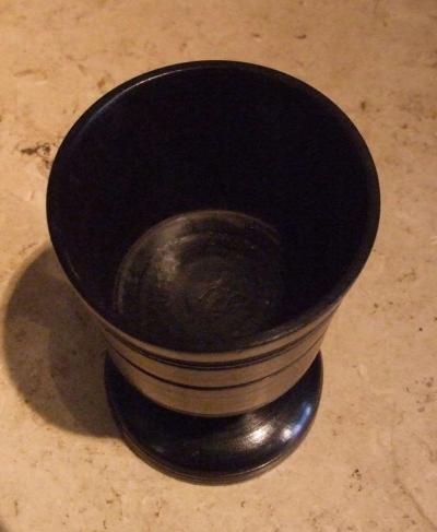English Turned Ebony Goblet