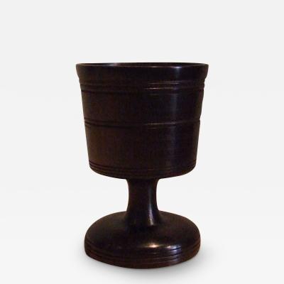 English Turned Ebony Goblet