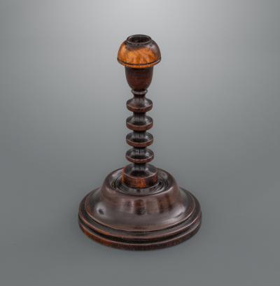 English Turned Lignum Vitae Taper Stick