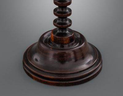 English Turned Lignum Vitae Taper Stick