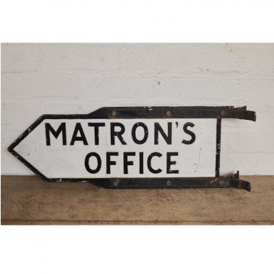 English Two Sided Matrons Office Sign