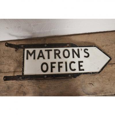 English Two Sided Matrons Office Sign
