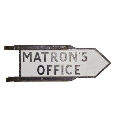 English Two Sided Matrons Office Sign