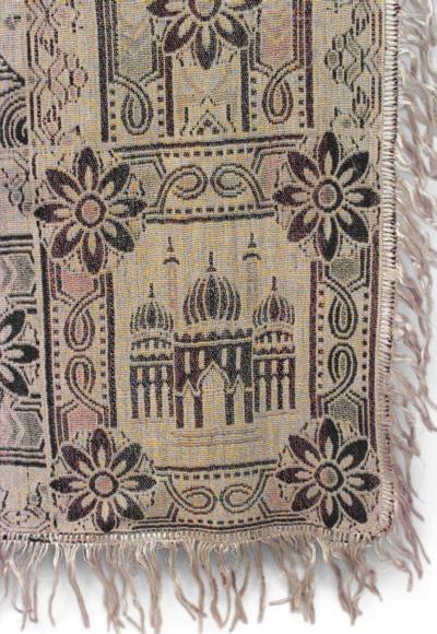 English Victorian Beige Patterned Table Cover