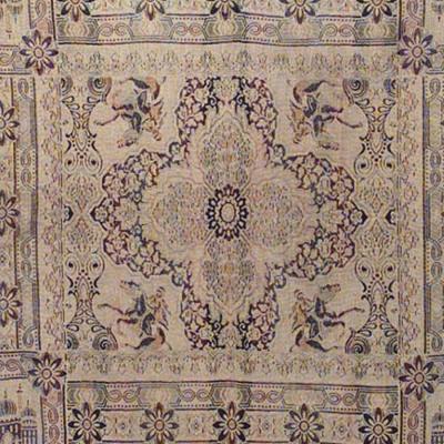 English Victorian Beige Patterned Table Cover