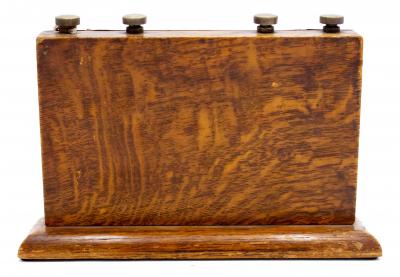 English Victorian Brass Desk Calendar