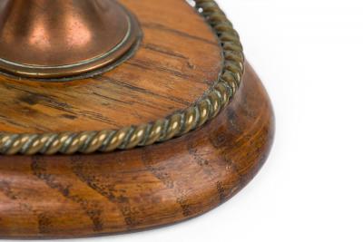 English Victorian Brass Horseshoe Clock