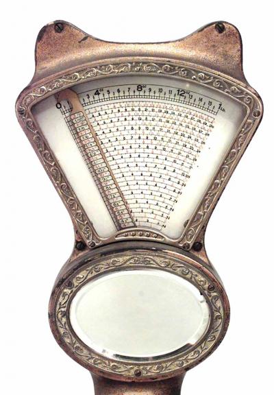 English Victorian Brass Merchants Scale
