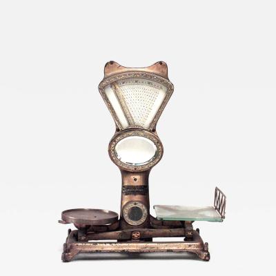 English Victorian Brass Merchants Scale