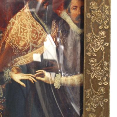 English Victorian Brass Picture Frame