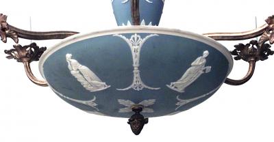 English Victorian Bronze Dore Chandelier