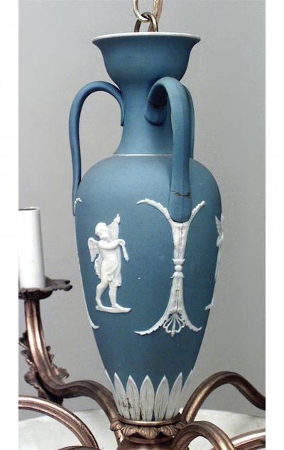 English Victorian Bronze Dore Chandelier