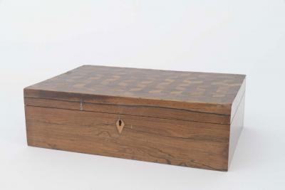 English Victorian Burl Wood Box