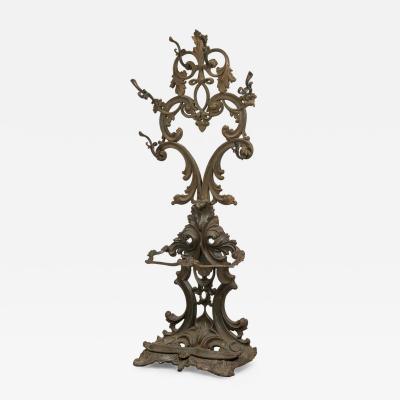 English Victorian Cast Iron Hatrack Umbrella Stand