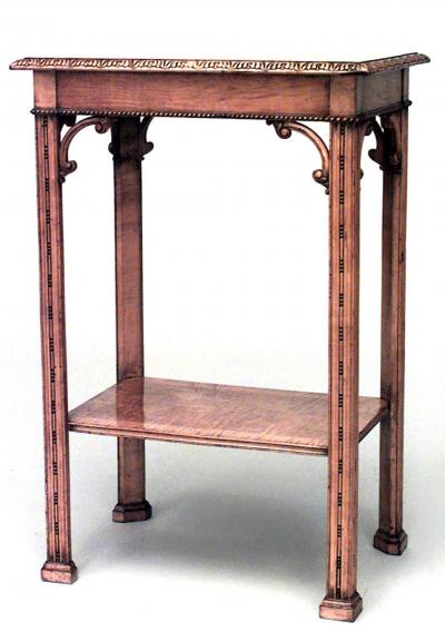 English Victorian Chinese Chippendale End Table