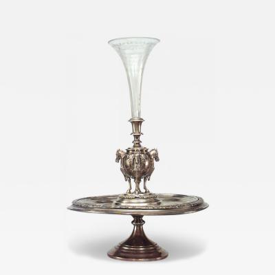 English Victorian Compote with Horse Figures