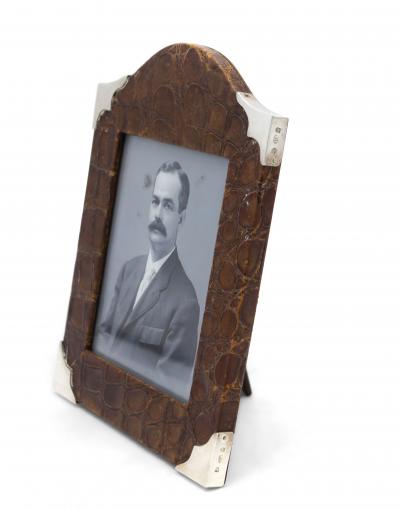 English Victorian Crocodile Picture Frame