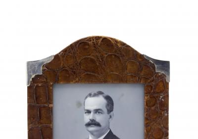 English Victorian Crocodile Picture Frame